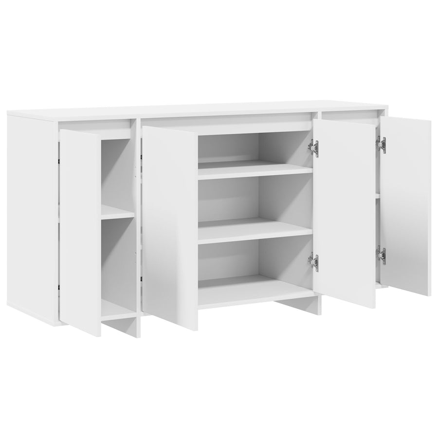 Witte Dressoir Wit Hout 135 X 41 X 75 Cm Witte Dressoir