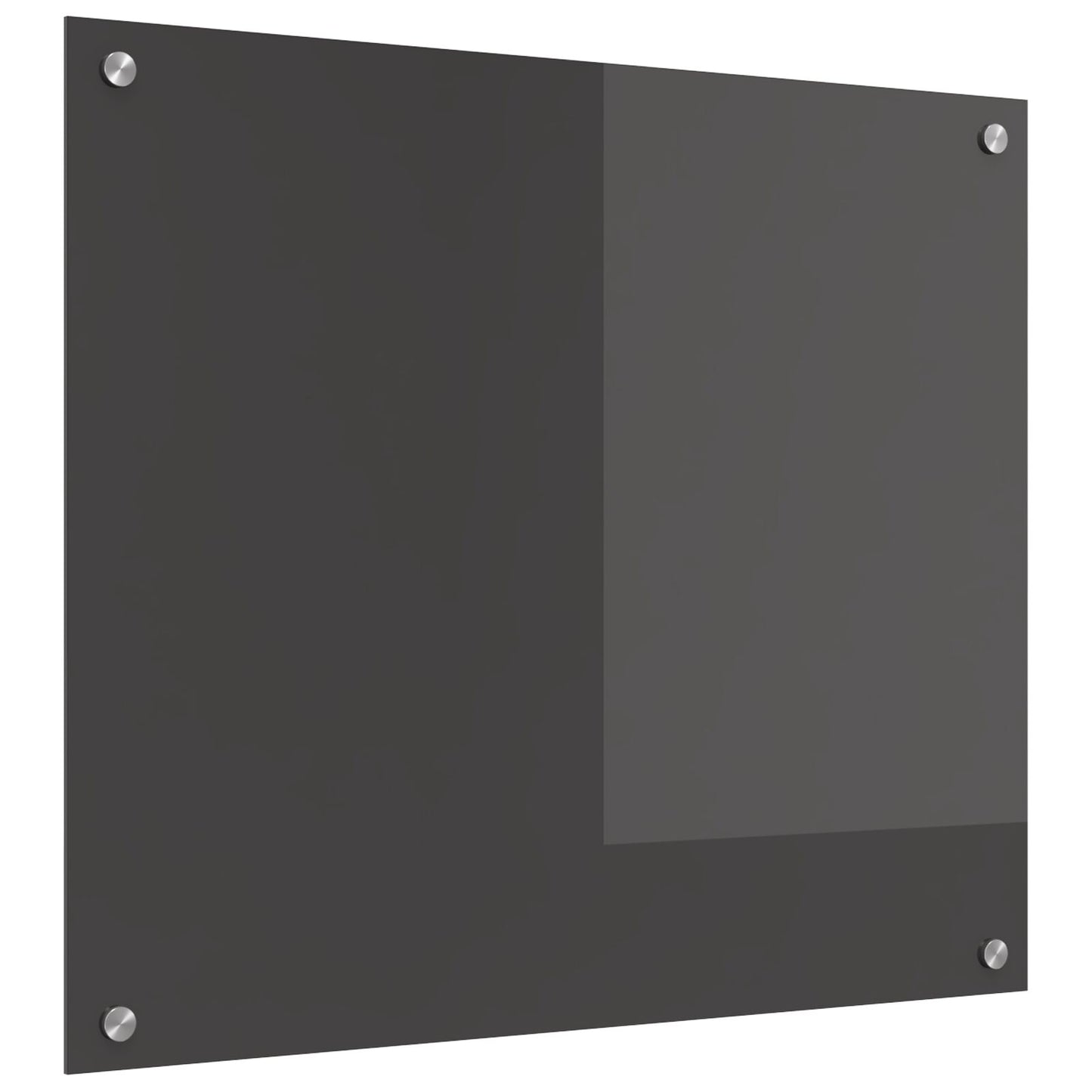 Keuken Achterwand 70X60X0,6 Cm Gelaagd Glas Donkergrijs 70 x 60 cm