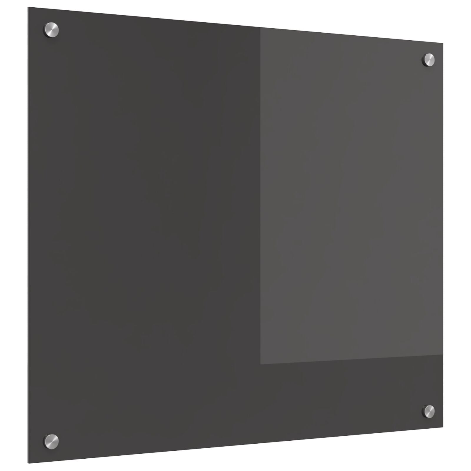 Keuken Achterwand 70X60X0,6 Cm Gelaagd Glas Donkergrijs 70 x 60 cm