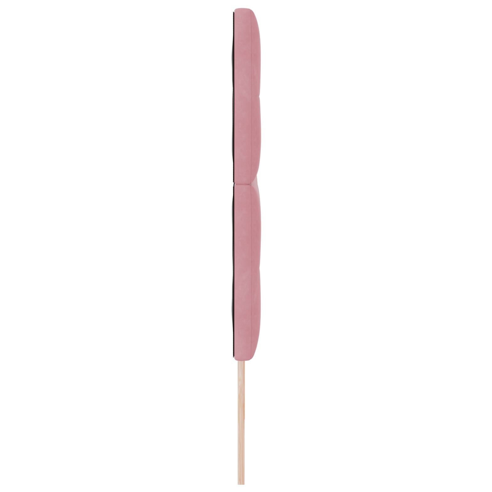 Hoofdbord Knoop Tufted Fluweel Roze 200 cm Hoog hoofdeind