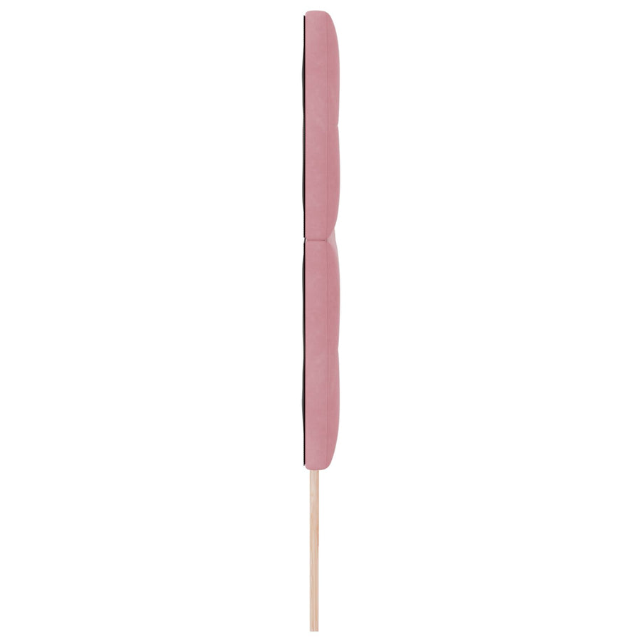 Hoofdbord Knoop Tufted Fluweel Roze 200 cm Hoog hoofdeind
