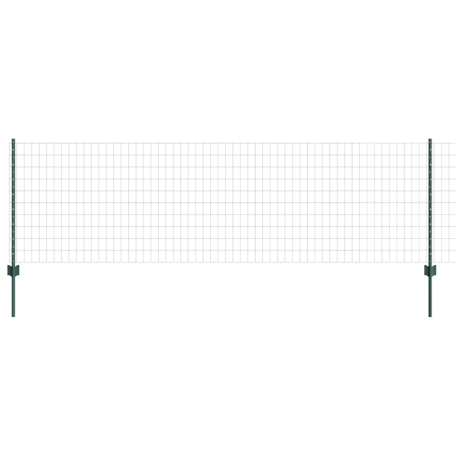Euro Fence Met 5 U-Posts Groen 0.8X10 M Staal