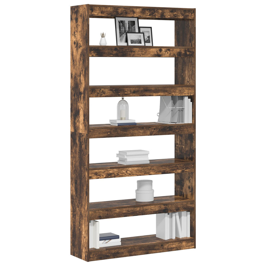 Bruine Boekenkast Bruin Geengineerd Hout 100 X 30 X 198 Cm