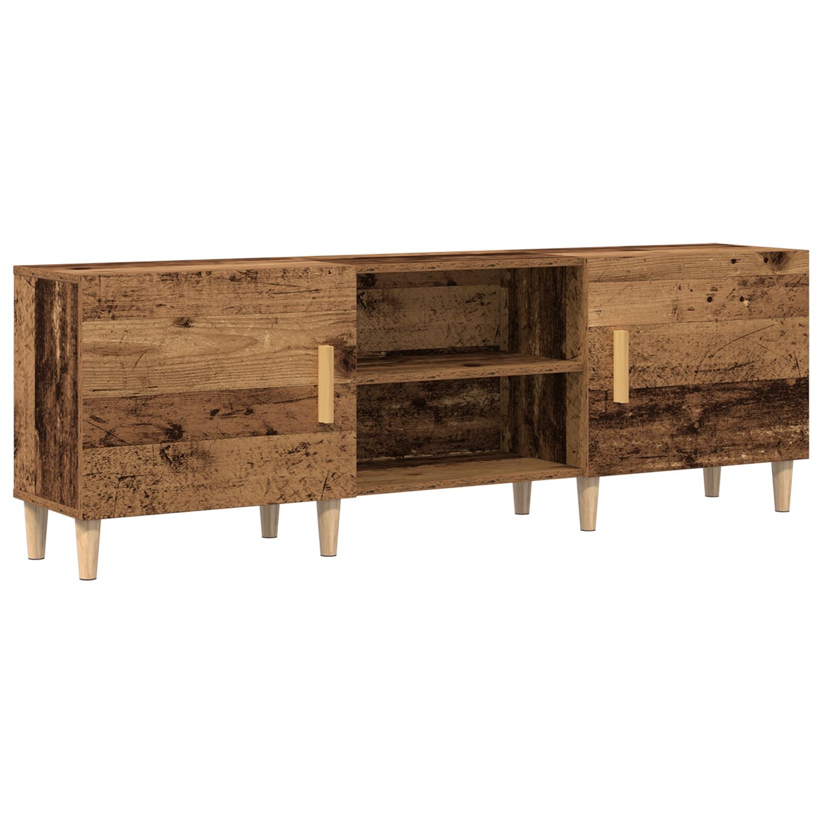 Tv-Kast Oude Hout 150X30X50 Cm Gelaagd Hout