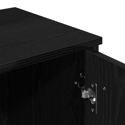 Led Kaptafel In Zwart Eiken - 86.5 X 35 X 136 Cm
