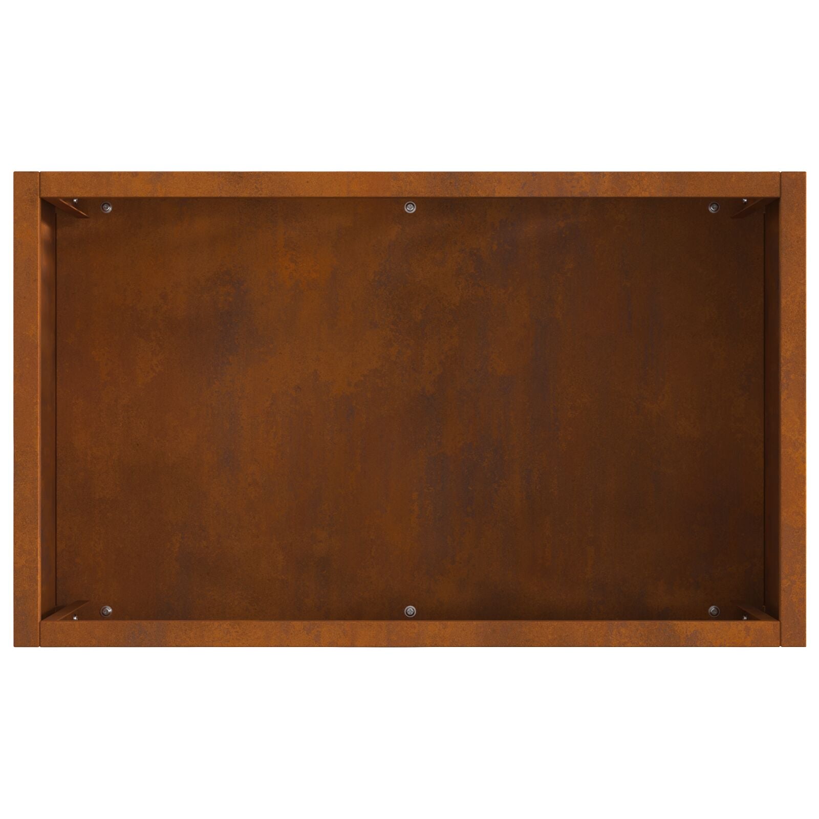 Vuurkorf Rechthoekig 50X30X40 Cm Weerbestendig Staal Weerbestendig staal/Bruin