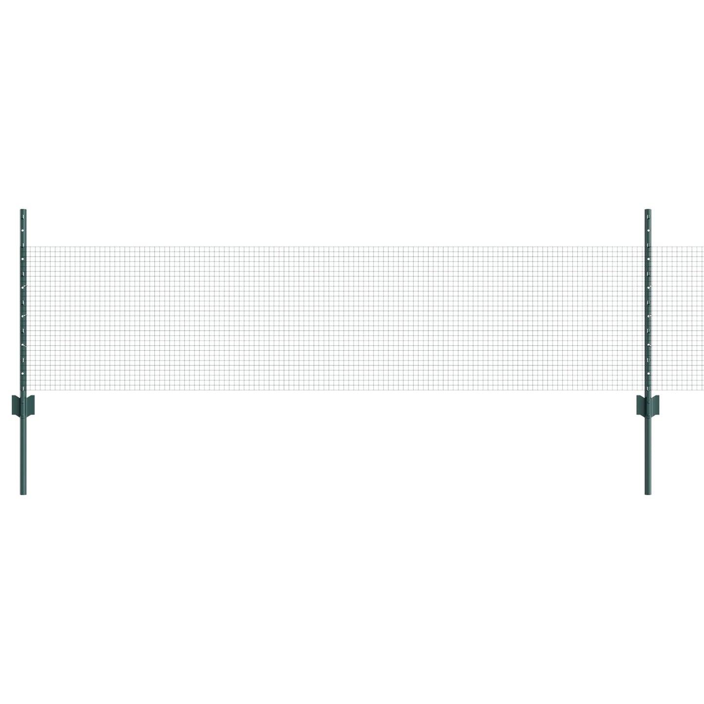 Hek Van Kippen Draad Set Set Van 2 Groen Metaal 10 X 0,5 M Hek