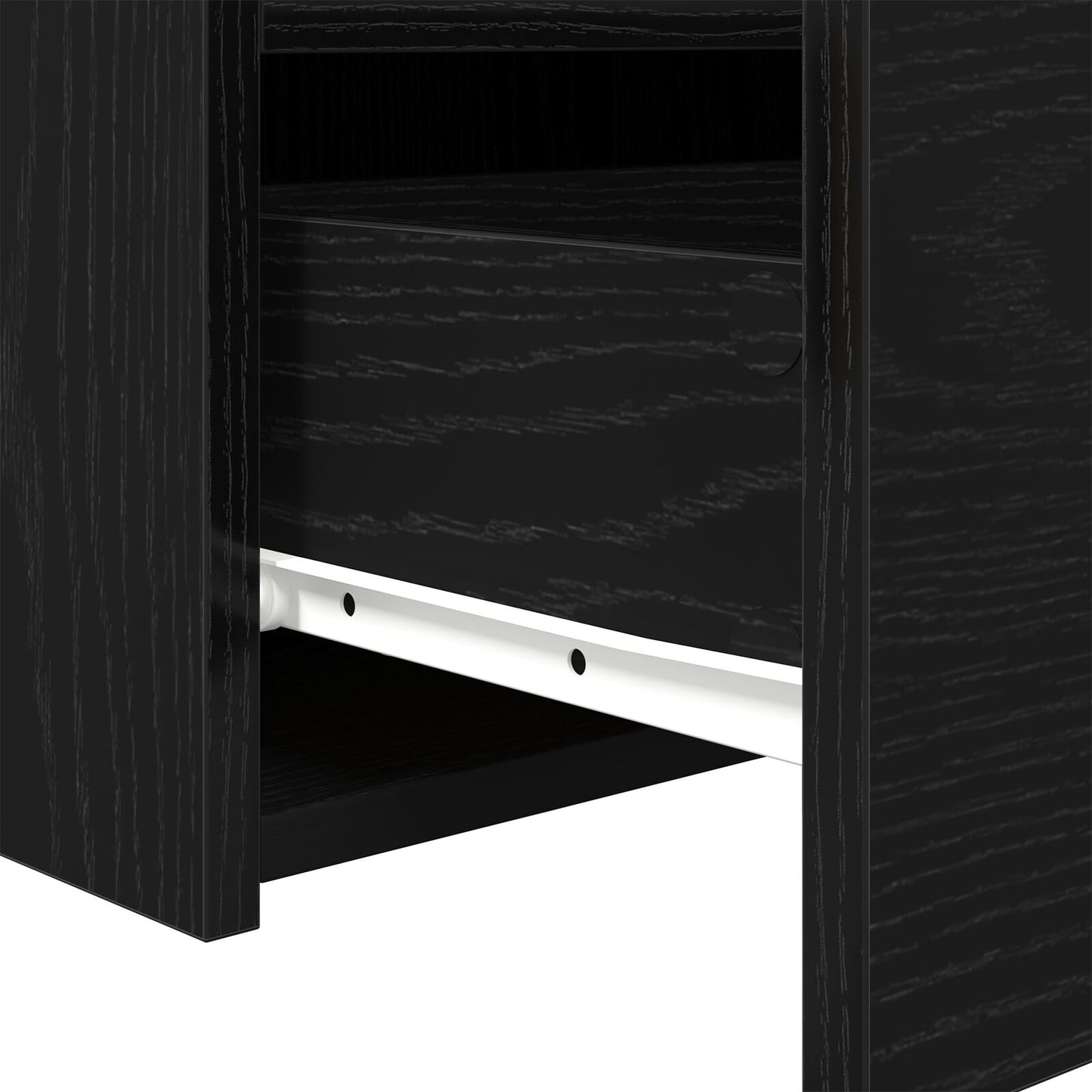 Nachtkastjes Met Led-Verlichting 2 Stuks Zwart Eiken 50X40X45 Cm