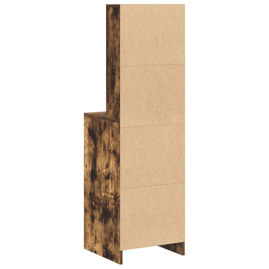Hoge Kast In , 40X41X135 Cm, Gemaakt Van Engineered Wood Gerookt eiken