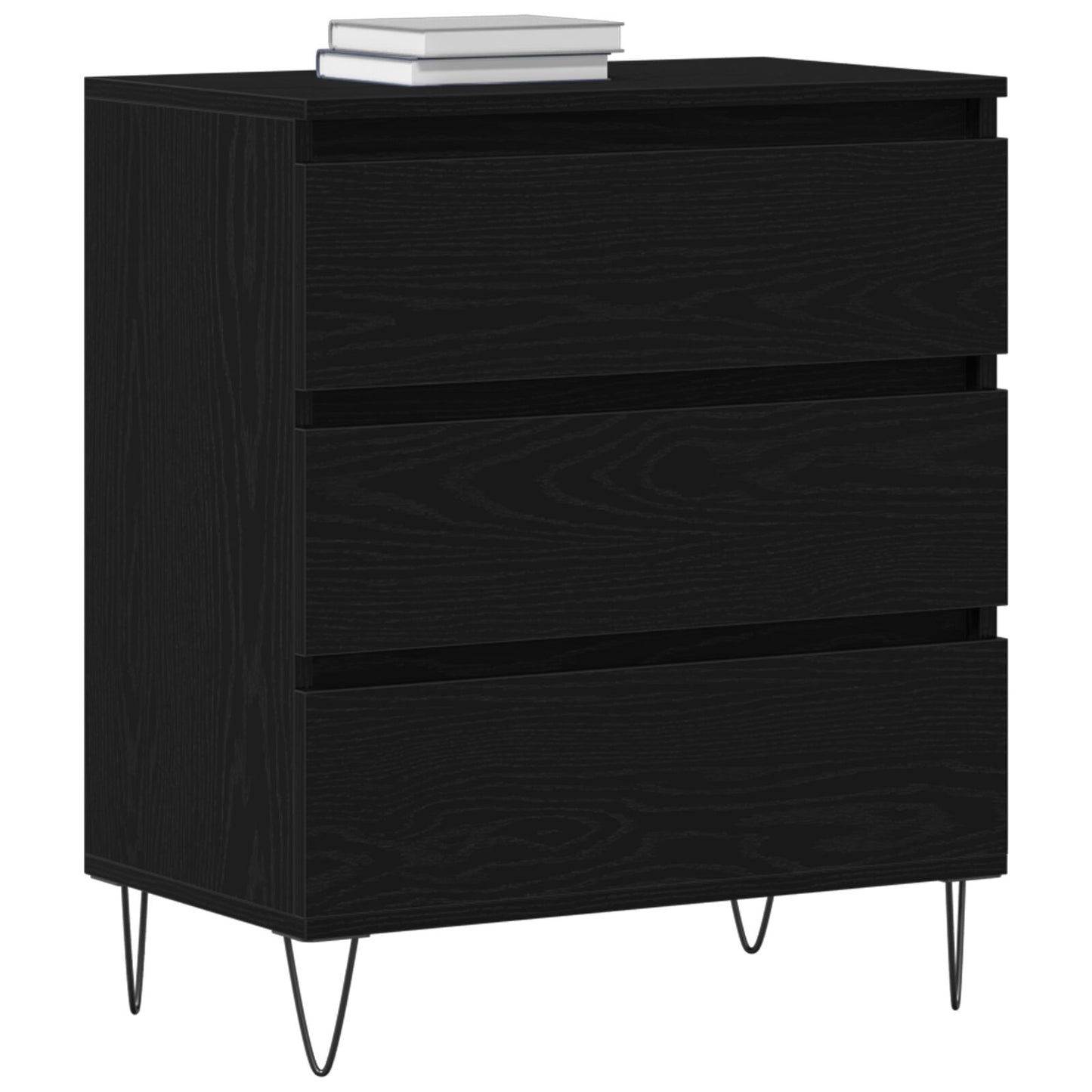 Dressoir Met Laden 60X35X70 Cm Engineered Hout Zwart eiken