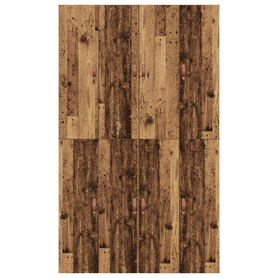 Opbergbedframe Oud Hout 120 x 190 cm