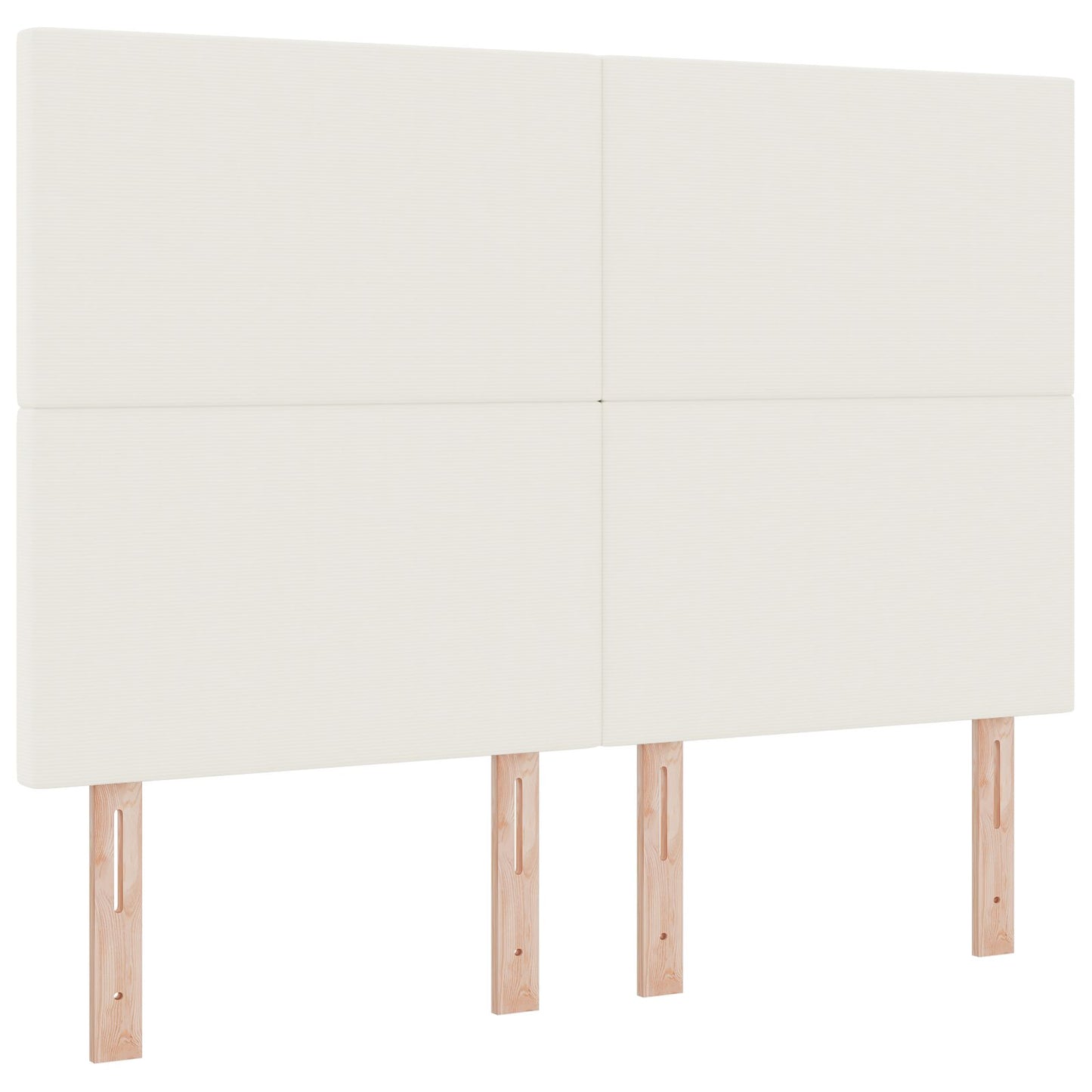 Eenvoudig Hoofdbord - In Corduroy Crème 160 cm Hoog hoofdbord