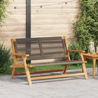 Garden furniture Grey 122 x 78 x 73 cm Solid Acacia Wood