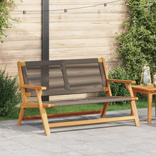 Tuin 76X122X73 Cm Massief Acaciahout Grijs Bank