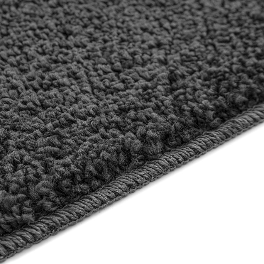 Badmat Rechthoekig Polypropeen Antislip Donkergrijs 50 x 80 cm