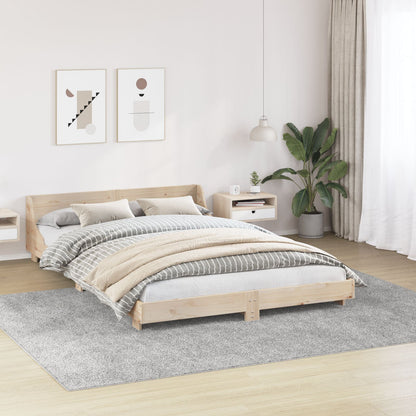 Shaggy Vloerkleed Met Latex Onderlaag Grijs 240 x 340 cm
