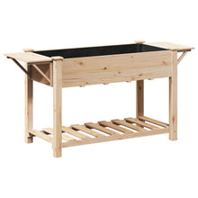 Tuinbak Met Planken 155X59X76 Cm Massief Grenenhout 155 x 59 x 76.5 cm