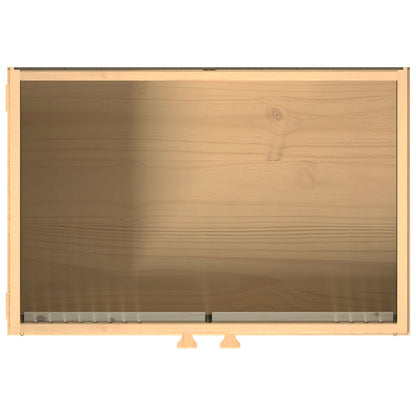Onderkast 114X43X73,5 Cm Massief Houten Grenen Geel