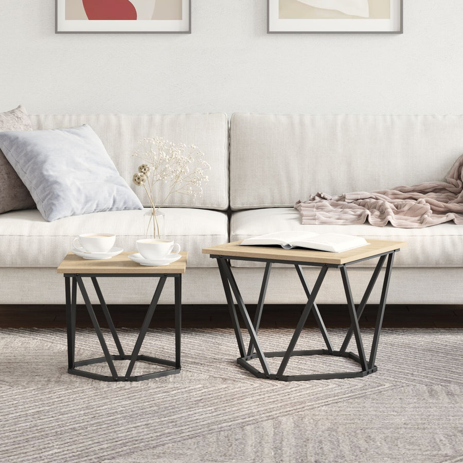 Salontafel Ijzer Pb Sonoma eiken