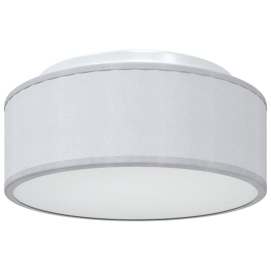 Plafondlampen Inbouw Ø 30 Cm Stof E27 Ø30 x 13.5 cm Grijs zonder sterrenlampenkap