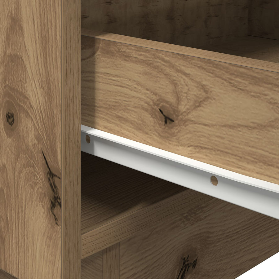 Nachtkastjes Met Led-Verlichting 2 Stuks Artisan Eiken 45X40X55 Cm