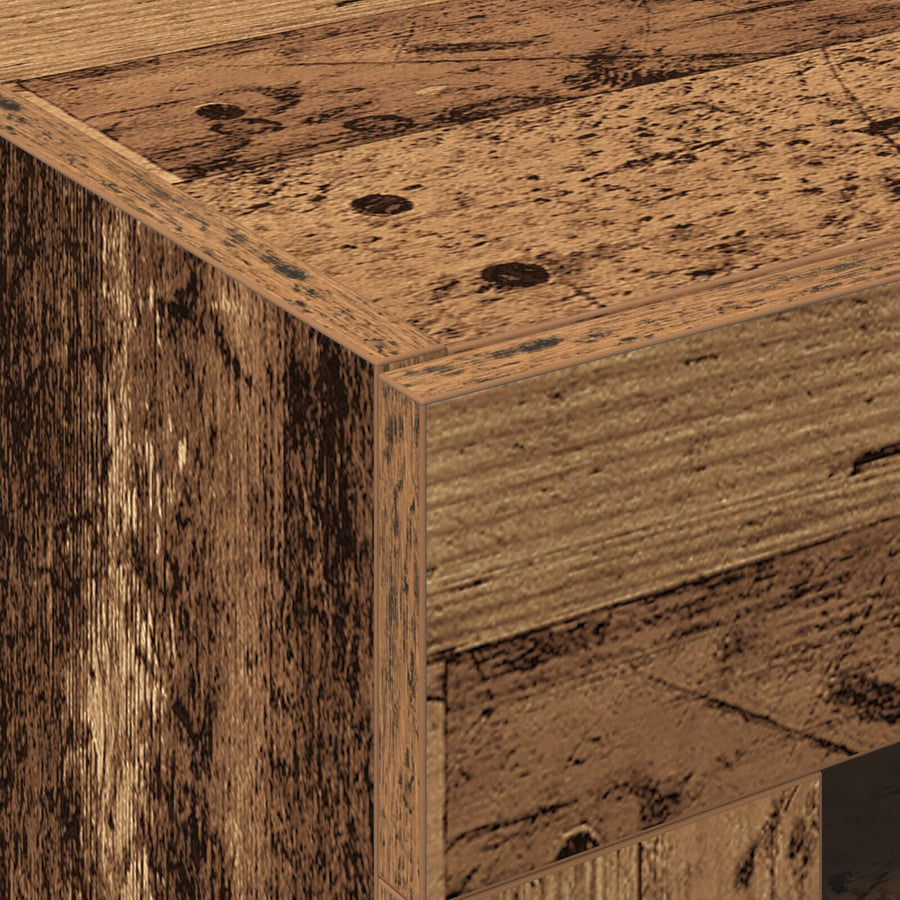 Wandkasten 2 Stuks Oude Hout 69.5X34X90 Cm Gefabriceerd Hout