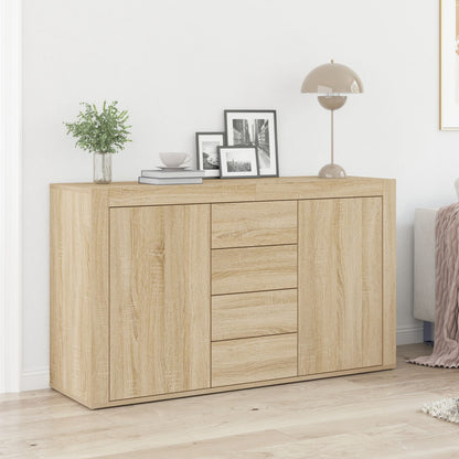 Dressoir Sonoma Eiken Bewerkt Hout 120 X 36 X 69 Cm Opslag