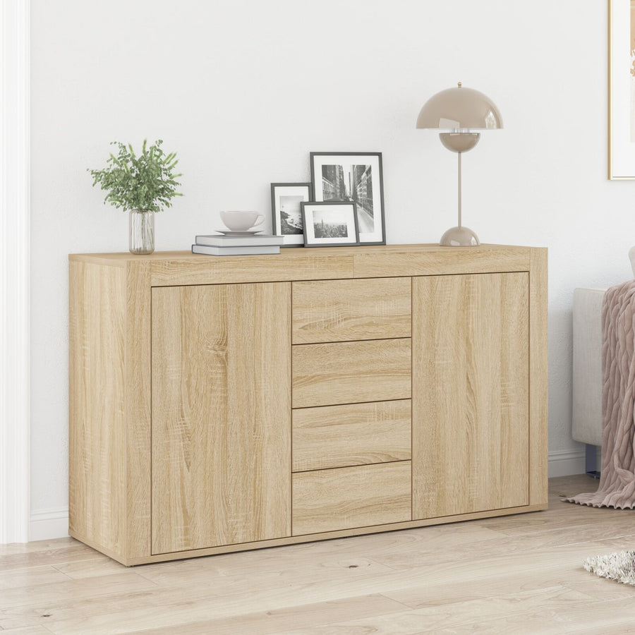 Dressoir Sonoma Eiken Bewerkt Hout 120 X 36 X 69 Cm Opslag