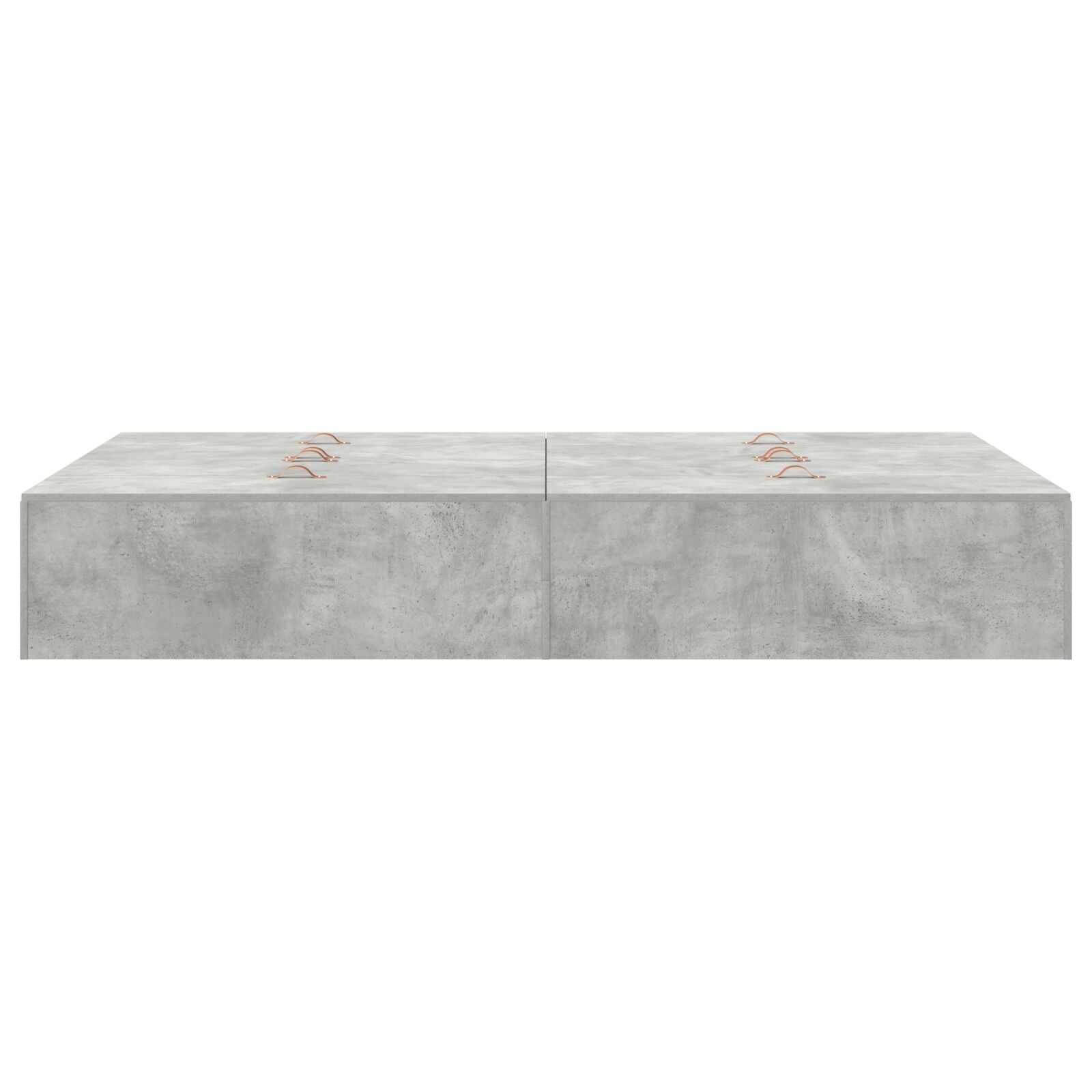 Opbergbedframe Beton Grijs 120 x 190 cm