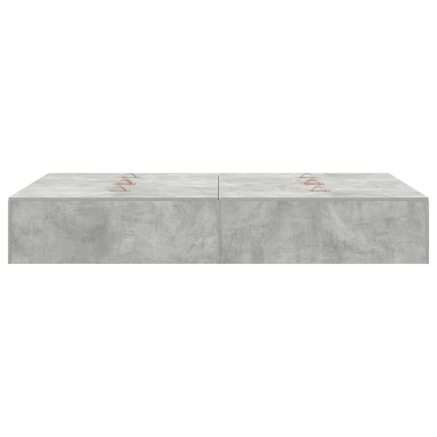 Opbergbedframe Beton Grijs 120 x 190 cm
