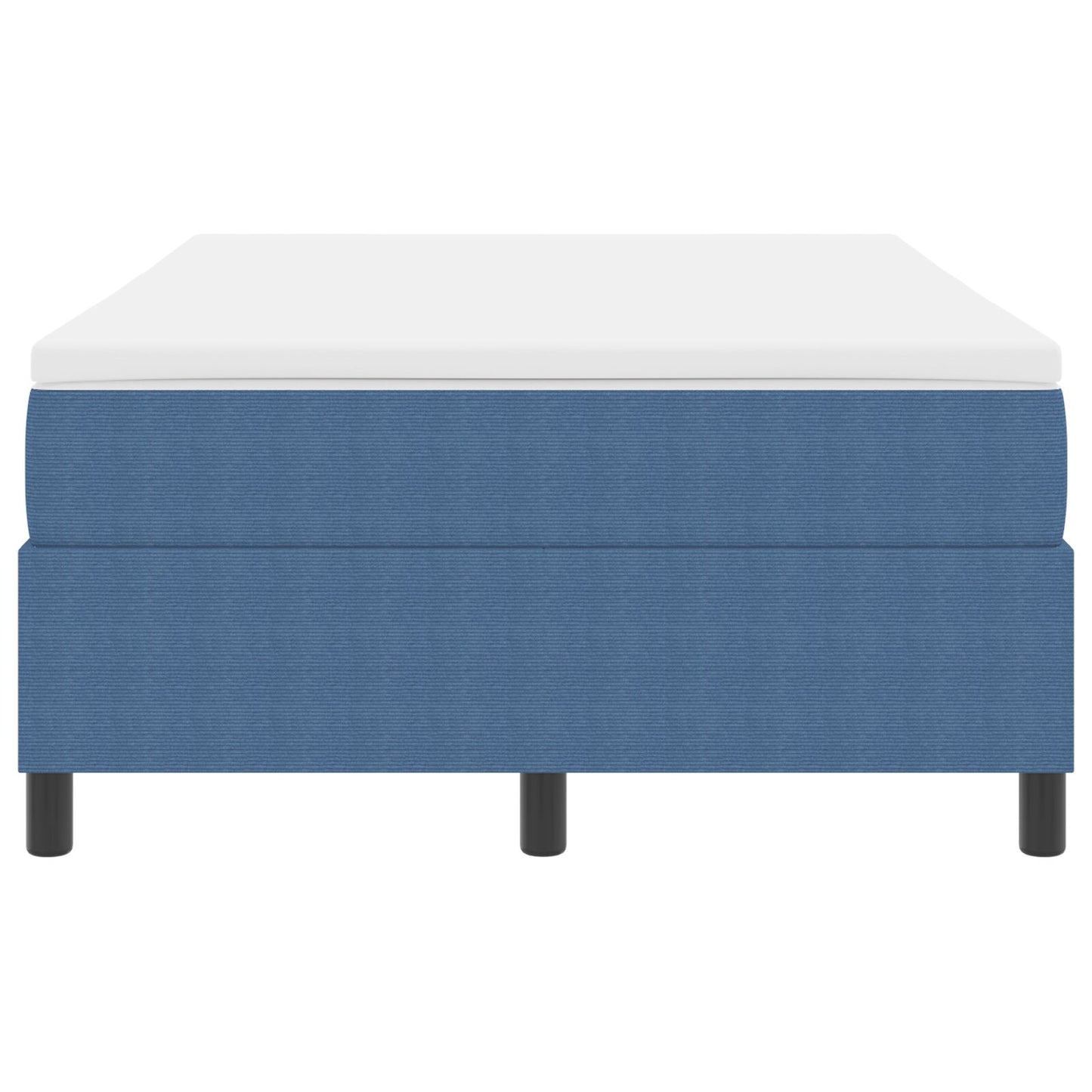 Boxspringbed Met Matras Blauw 120X200 Cm Corduroy Stof