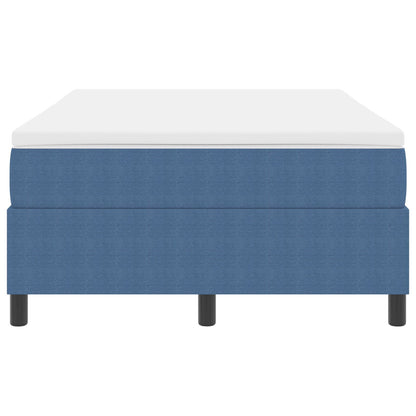 Boxspringbed Met Matras Blauw 120X200 Cm Corduroy Stof