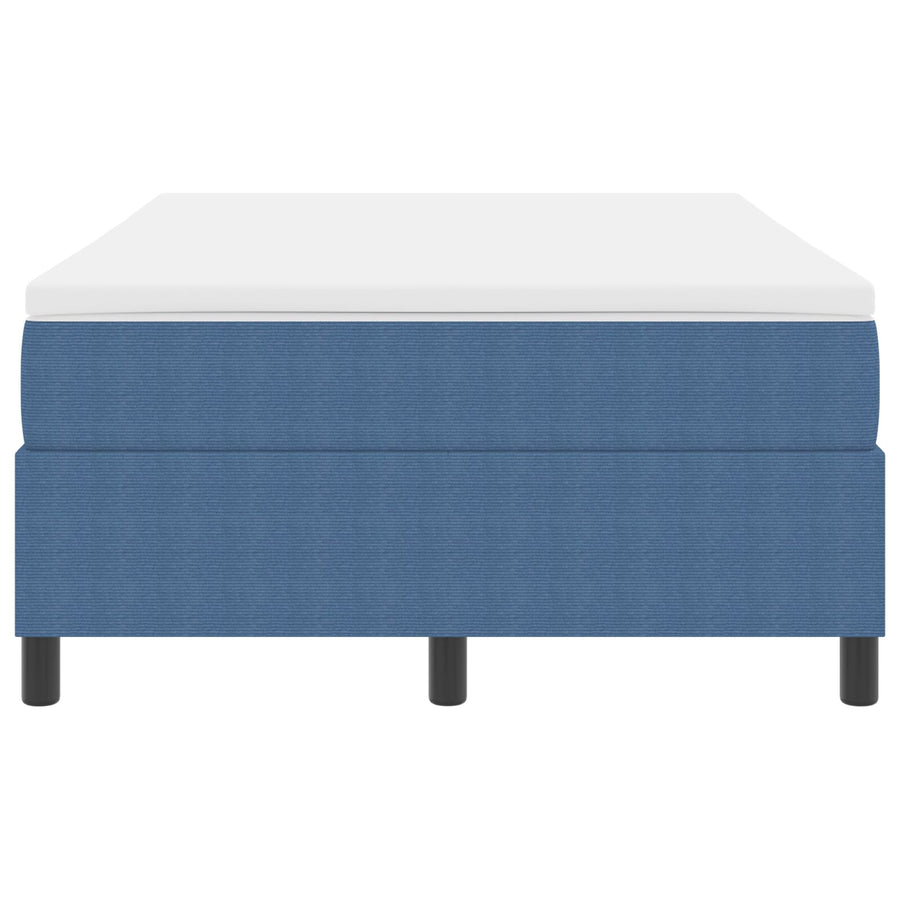 Boxspringbed Met Matras Blauw 120X200 Cm Corduroy Stof
