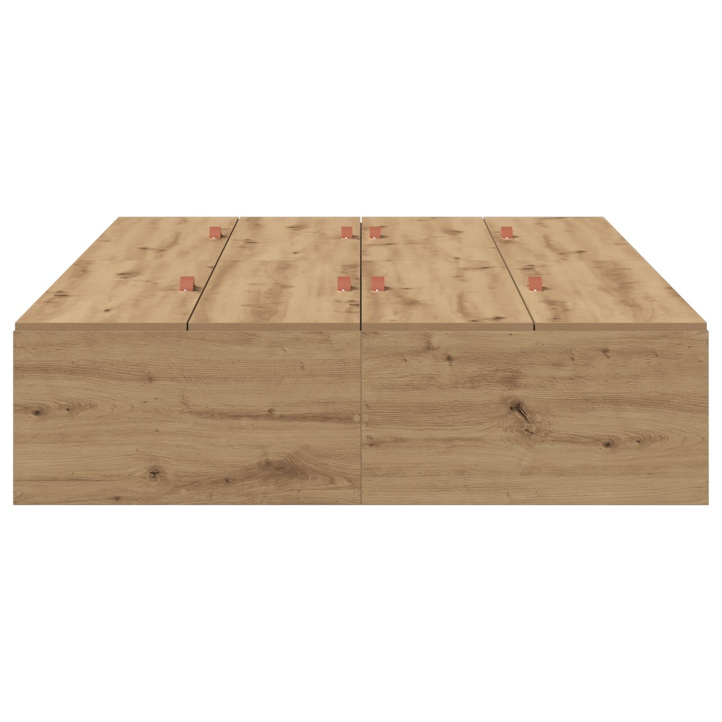 Opbergbedframe Artisan Eiken Massief Eiken 120 x 190 cm