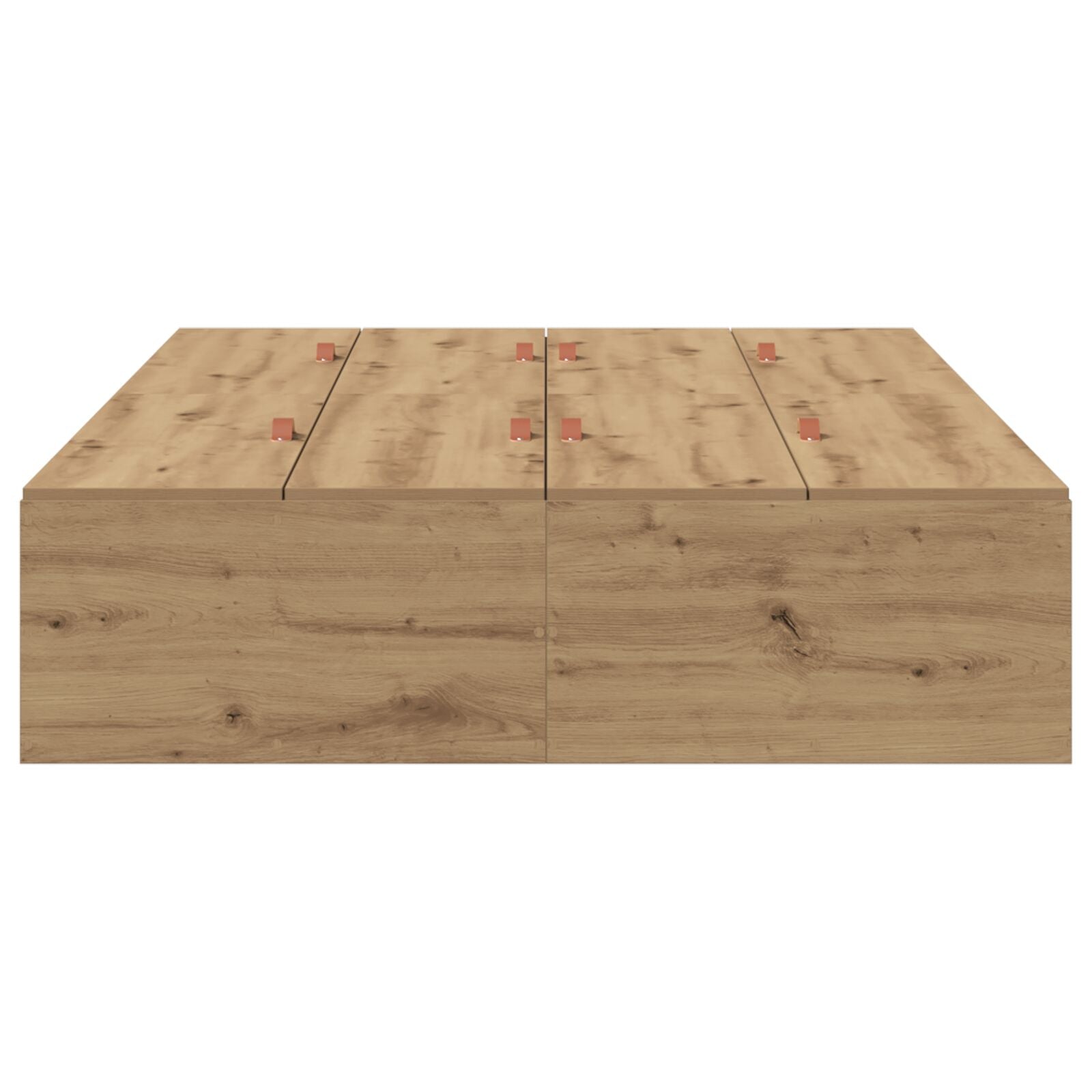 Opbergbedframe Artisan Eiken Massief Eiken 120 x 190 cm