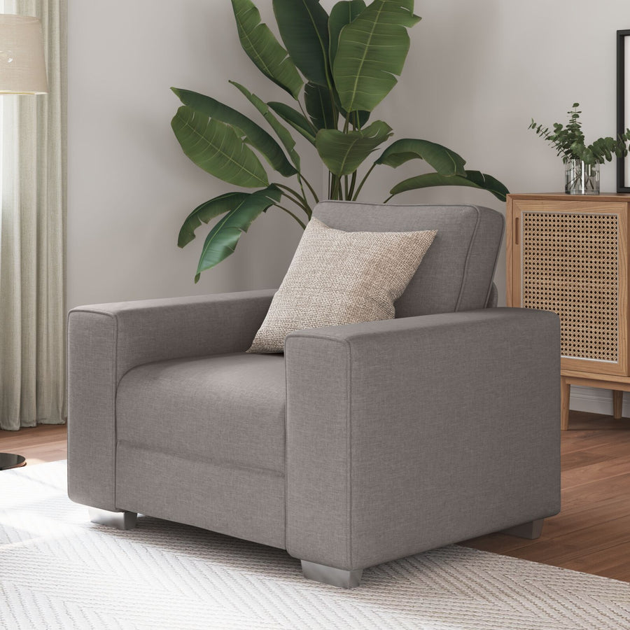 Fauteuil In - Stof Taupe 59 cm