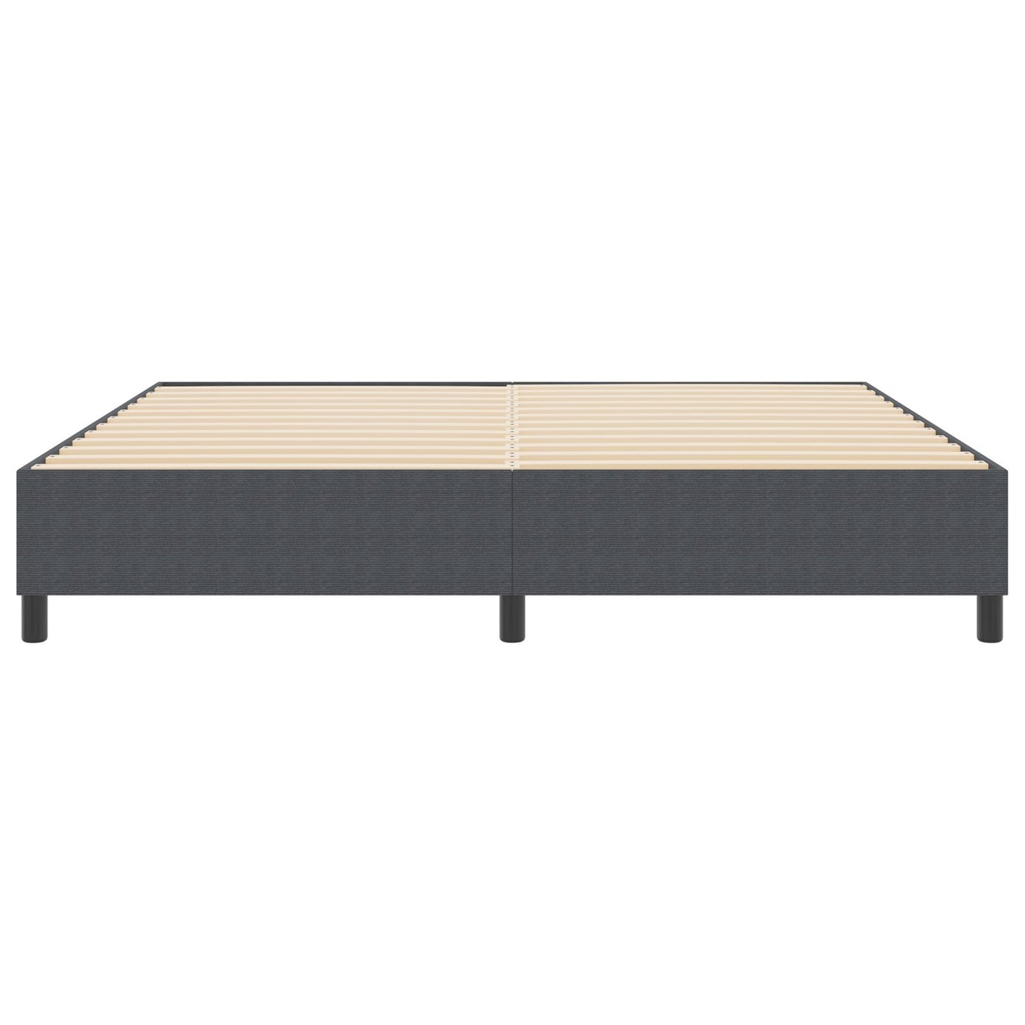 Boxspringbed Corduroy Stof Donkergrijs 200 x 200 cm
