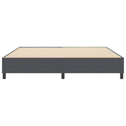 Boxspringbed Corduroy Stof Donkergrijs 200 x 200 cm