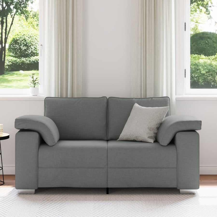 Loveseat Donkergrijs 120 cm