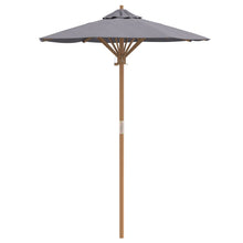Tuin Parasol 150X210 Cm Bamboe 150 x 150 x 210 cm Donkergrijs