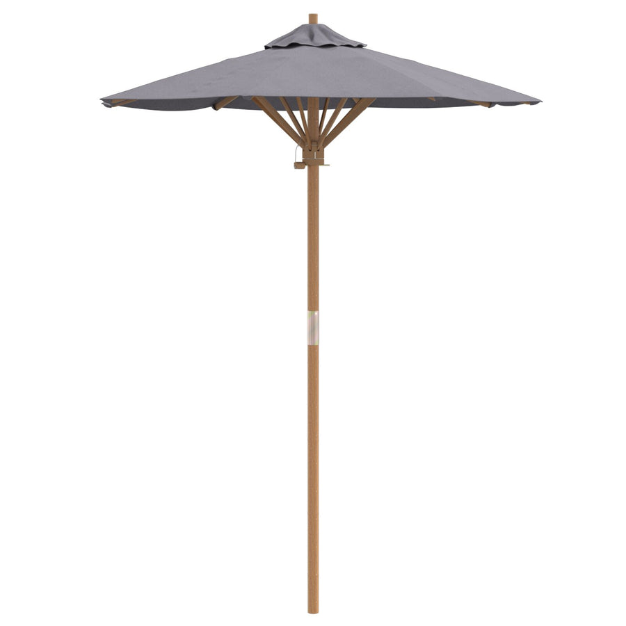 Tuin Parasol 150X210 Cm Bamboe 150 x 150 x 210 cm Donkergrijs