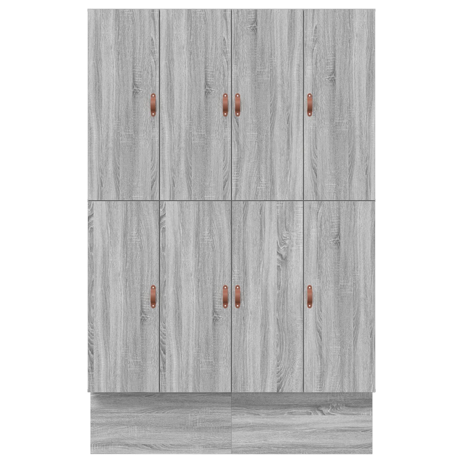 Opslagbedframe Grijs Bewerkt Hout 135,5 X 190 X 31,5 Cm Artisanaal Eiken