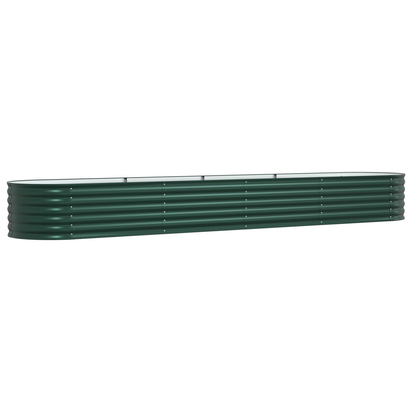 Tuin Raised Bed Gegalvaniseerd Staal 400 x 80 x 44 cm Groen