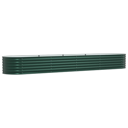 Tuin Raised Bed Gegalvaniseerd Staal 400 x 80 x 44 cm Groen