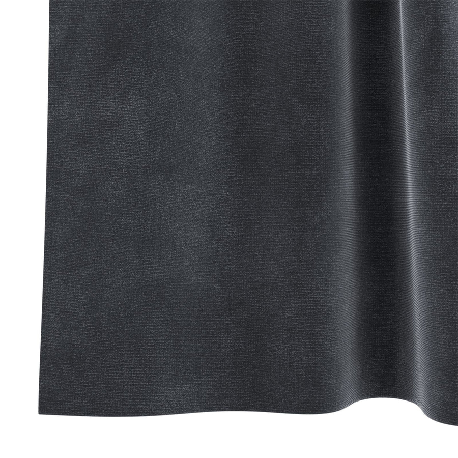 Zwarte Verduisteringsgordijnen 2 Stuks Fluweel Donkergrijs 140 x 175 cm met ophanglussen
