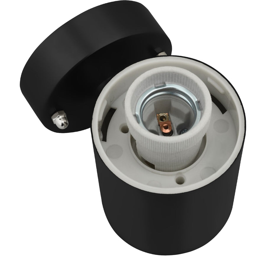 Buiten Wandlamp Rvs Ip44 1 Zwart zonder sensor