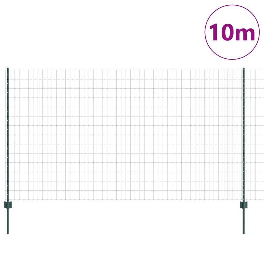 Euro Hek Met 5 U Palen Groen 1,4X10 M Staal