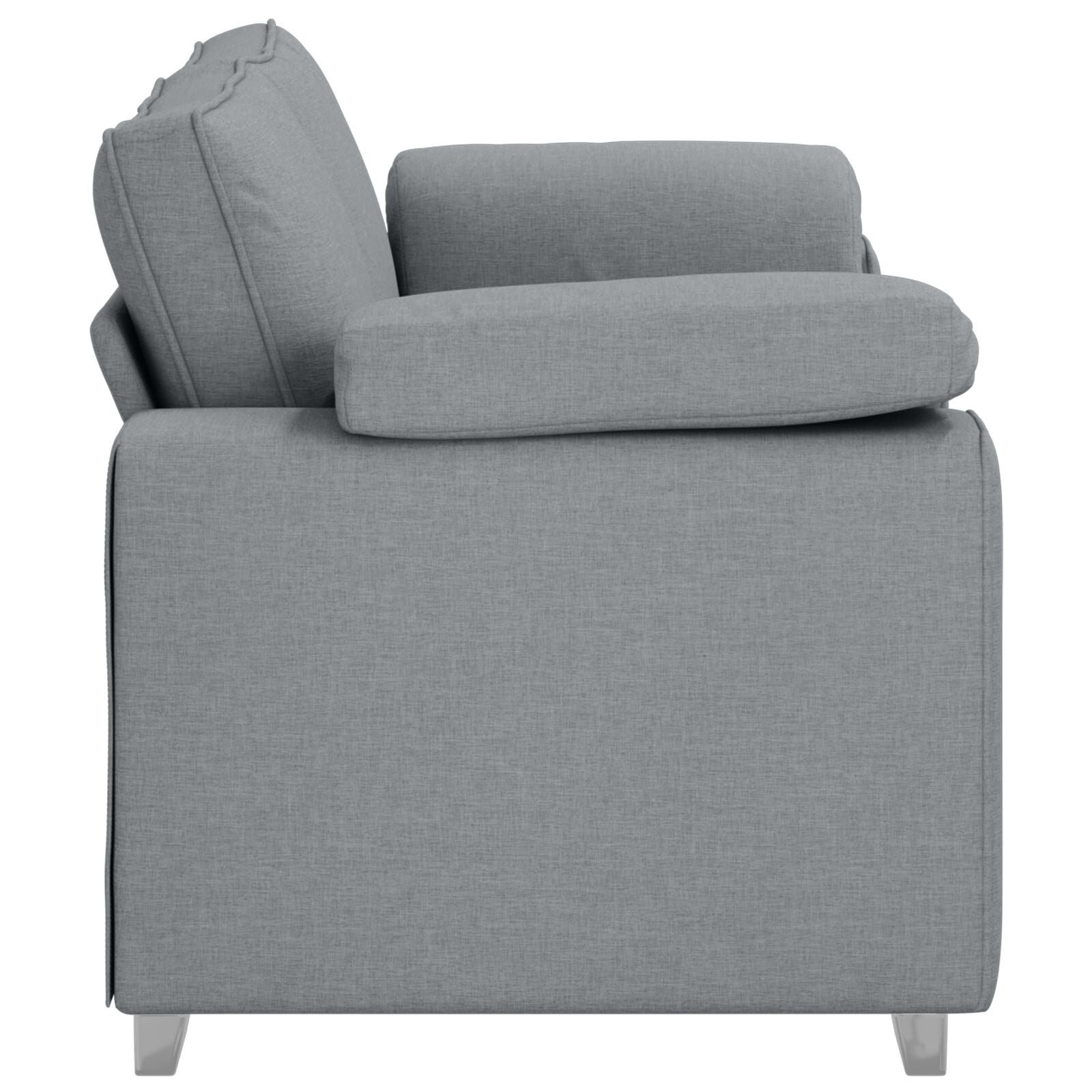 Loveseat Van Stof Lichtgrijs 140 cm