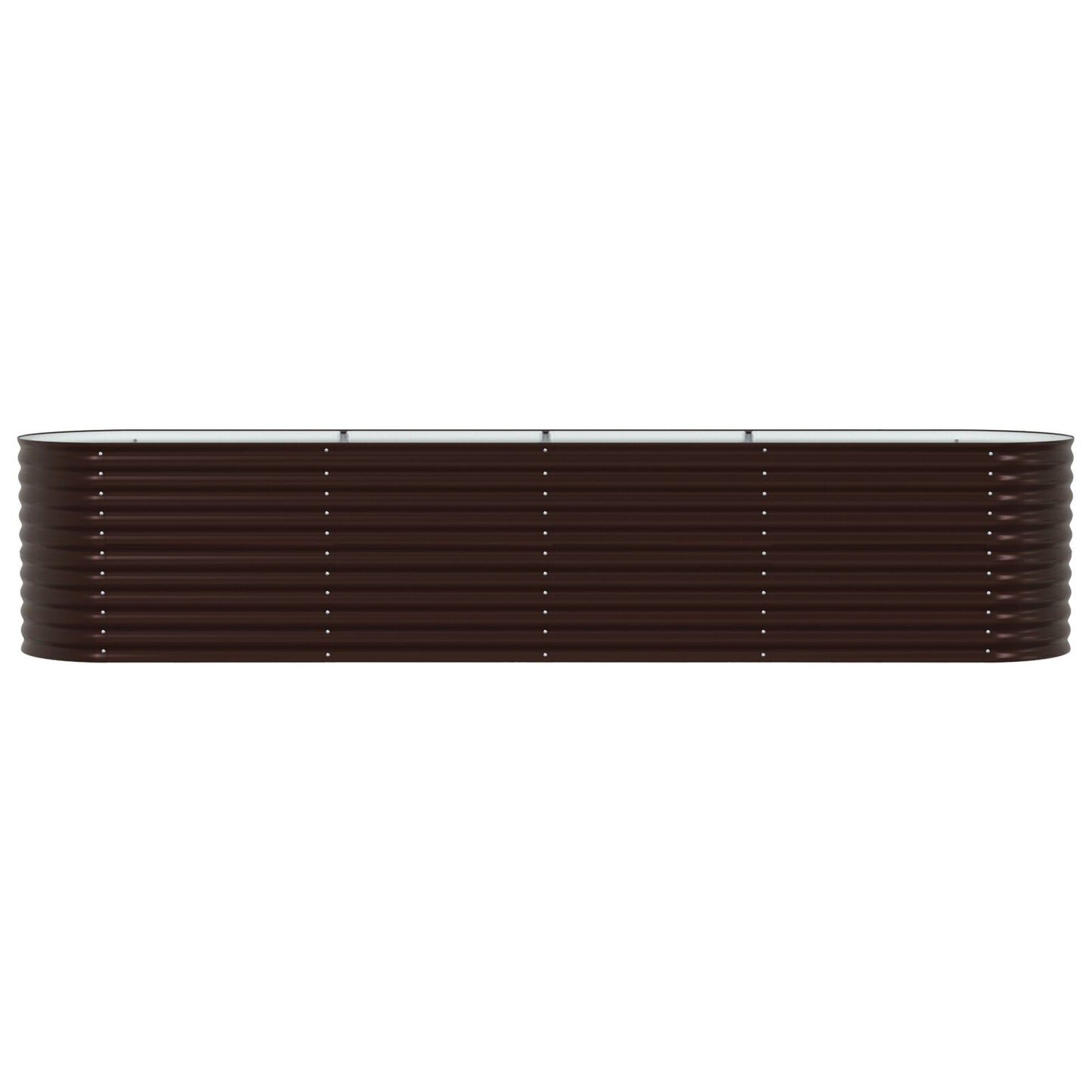 Tuin Raised Bed Gegalvaniseerd Staal 400 x 80 x 81 cm Bruin