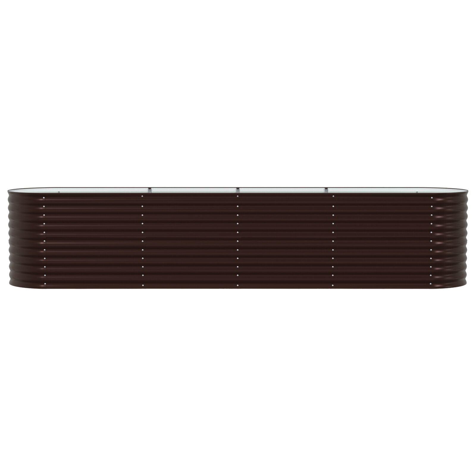 Tuin Raised Bed Gegalvaniseerd Staal 400 x 80 x 81 cm Bruin